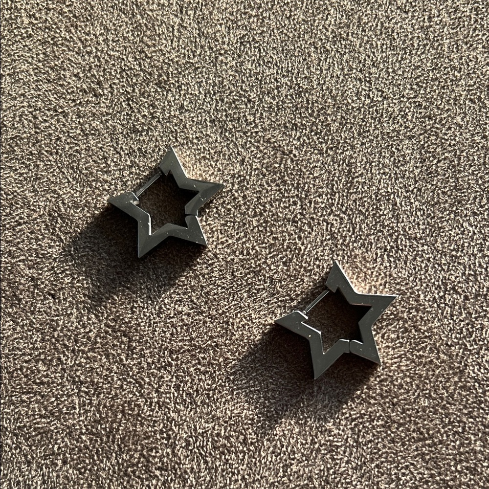 Silver Star Earrings